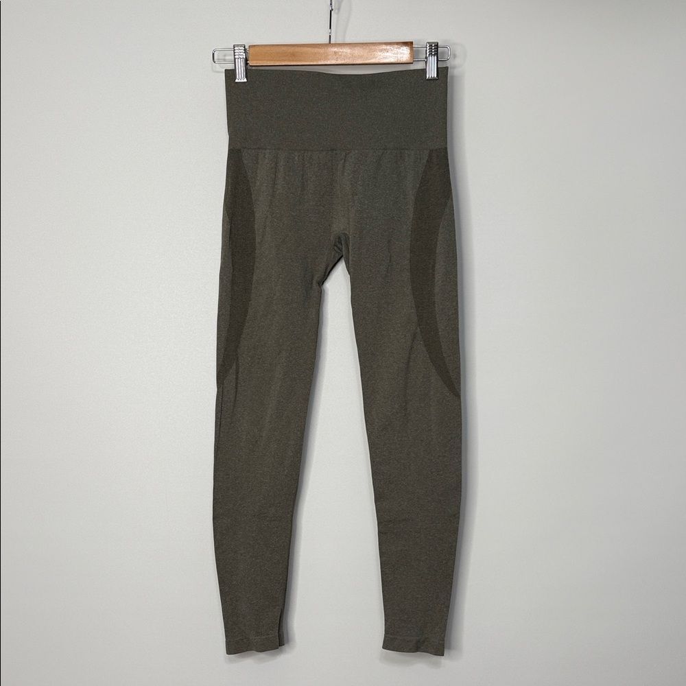 NVGTN Olive Green Contour Seamless High-Waisted Leggings Size Small